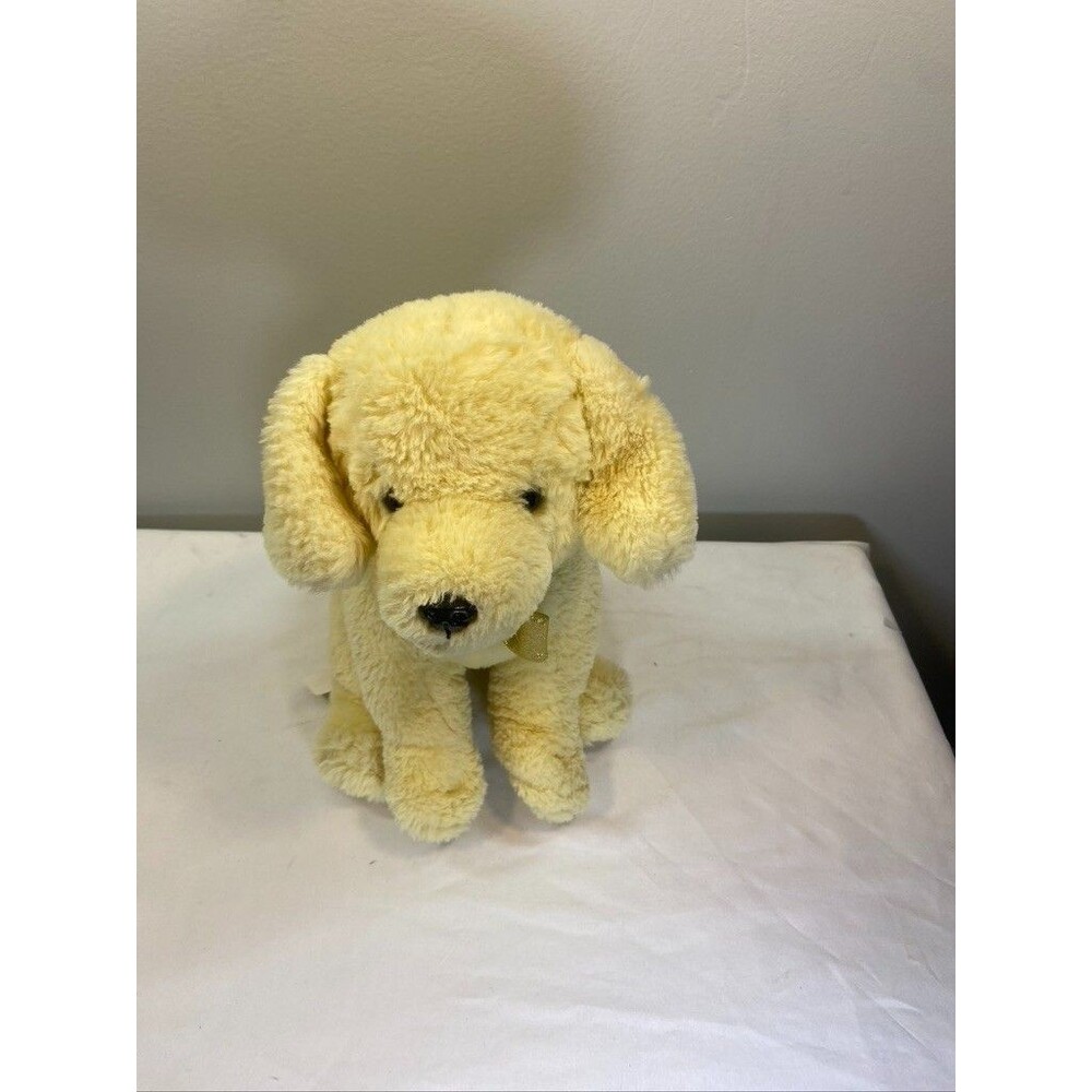 F.A.O SCHWARZ STUFFED ANIMAL CREAM COLOR DOG 12IN